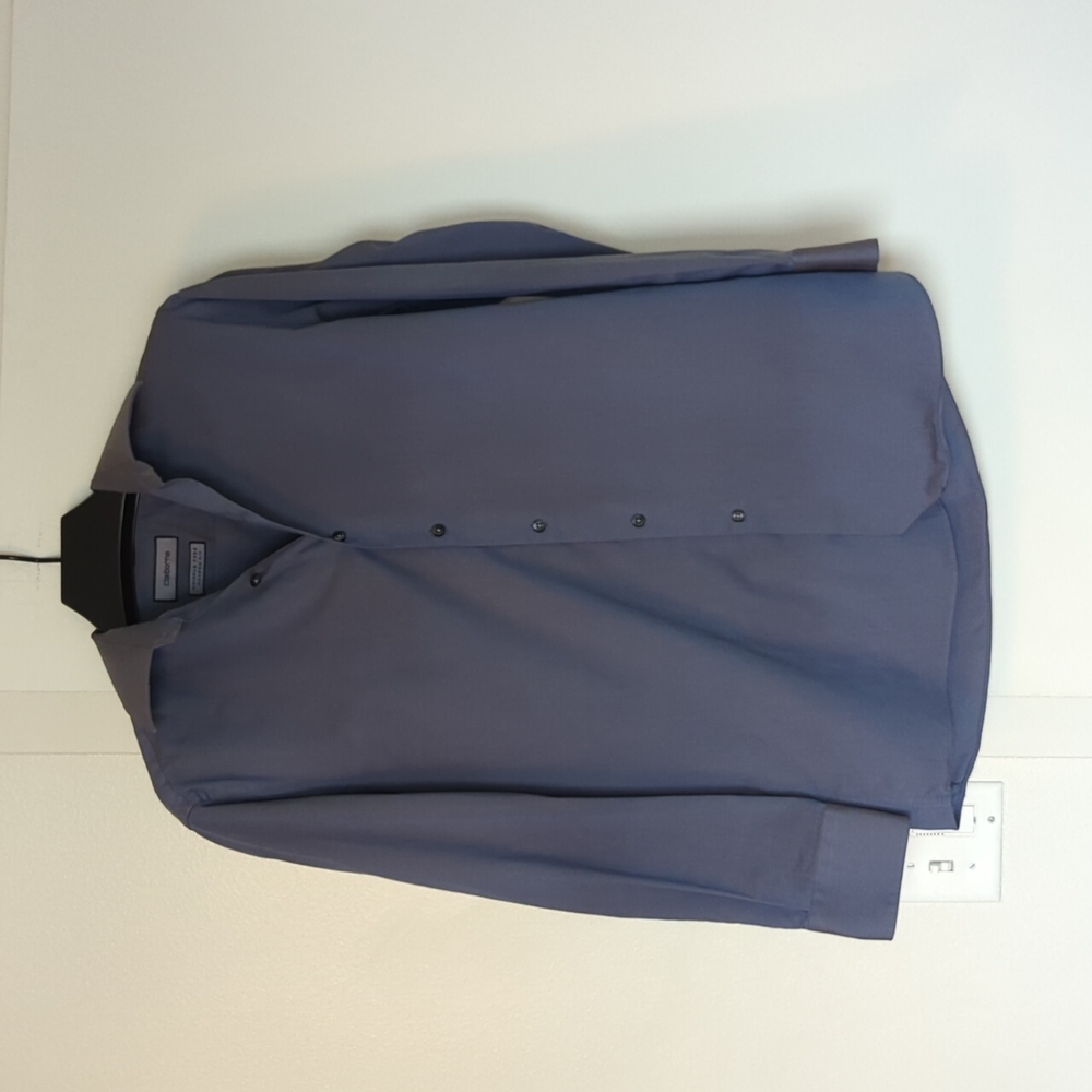 Claiborne wrinkle-free modern fit men's medium iridescent purple dress shirt